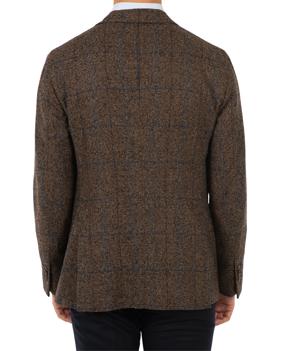 Homme | Blazers | Boglioli | K Jacket Wool Glencheck Blazer Brown