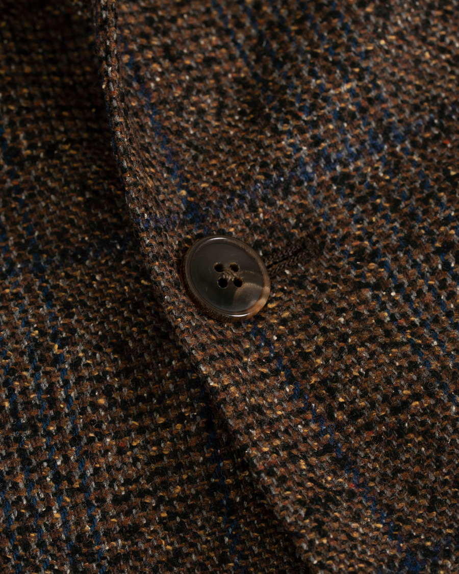 Homme | Blazers | Boglioli | K Jacket Wool Glencheck Blazer Brown