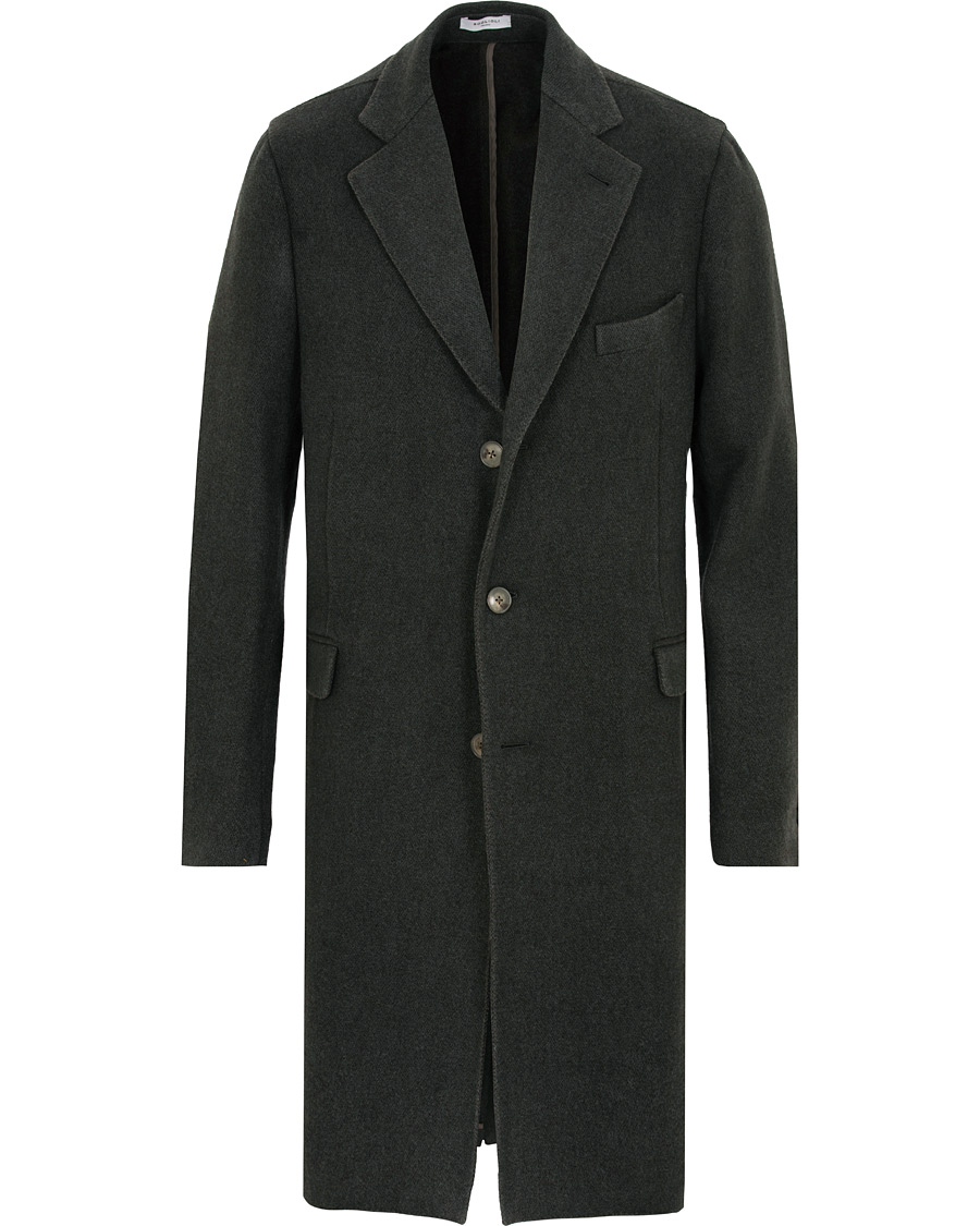 Homme | Manteaux Et Vestes | Boglioli | K Jacket Garment Dyed Wool Cashmere Coat Green