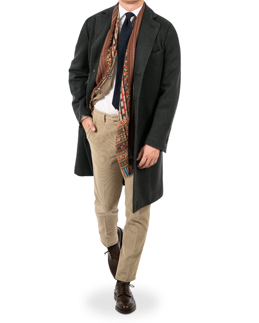 Homme | Manteaux Et Vestes | Boglioli | K Jacket Garment Dyed Wool Cashmere Coat Green