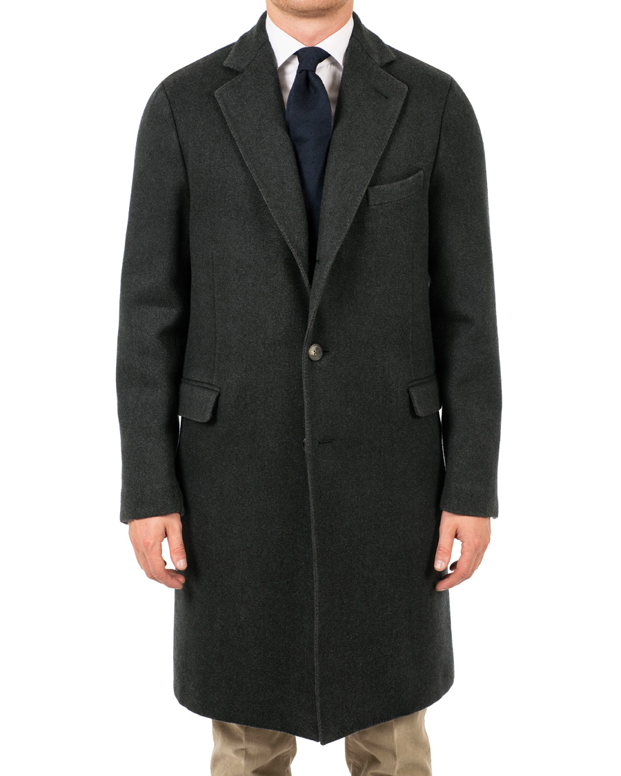 Homme | Manteaux Et Vestes | Boglioli | K Jacket Garment Dyed Wool Cashmere Coat Green