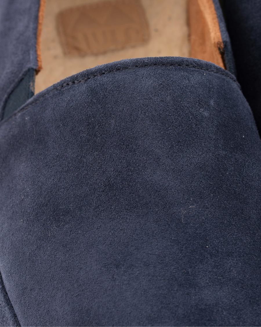 Homme | MULO Shearling Lined Slipper Navy Suede | MULO | Shearling Lined Slipper Navy Suede