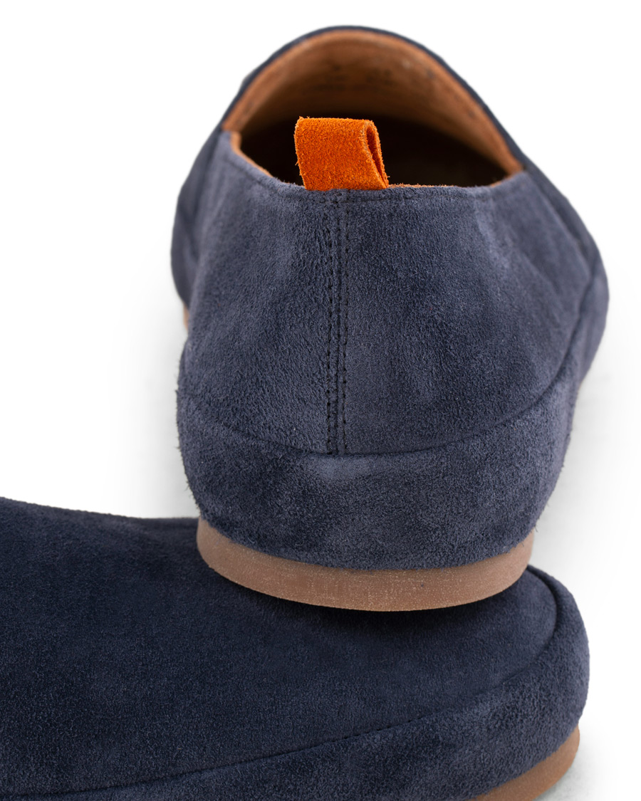 Homme | MULO Shearling Lined Slipper Navy Suede | MULO | Shearling Lined Slipper Navy Suede