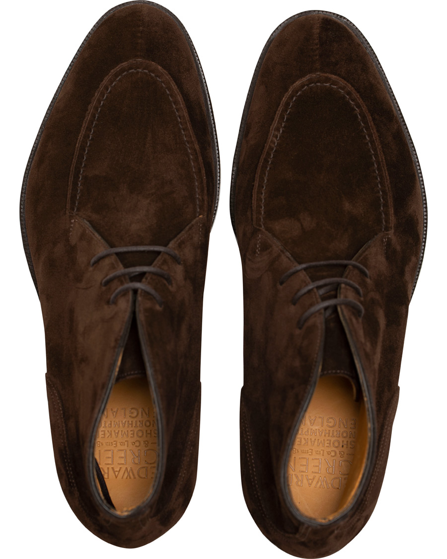 Heren | Edward Green Halifax Split Toe Dainite Boot Brown Suede | Edward Green | Halifax Split Toe Dainite Boot Brown Suede