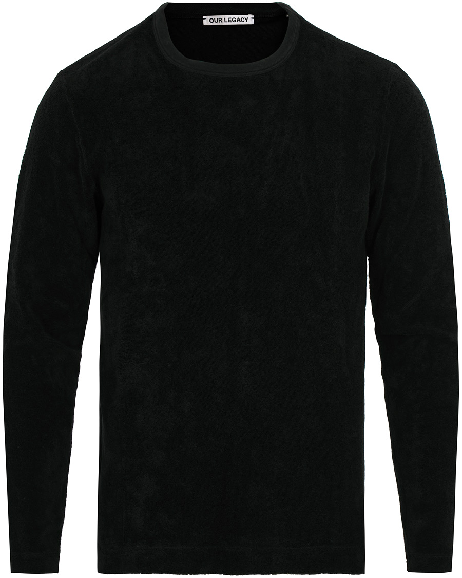 Heren | Truien | Our Legacy | Long Sleeve Terry Sweat Black