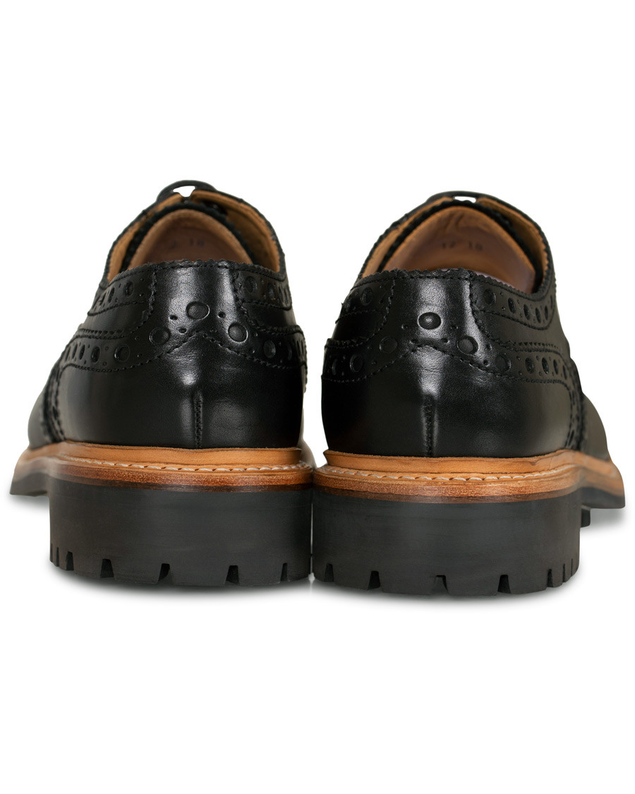 Heren | Grenson Archie Commando Derby Brogue Black Calf | Grenson | Archie Commando Derby Brogue Black Calf
