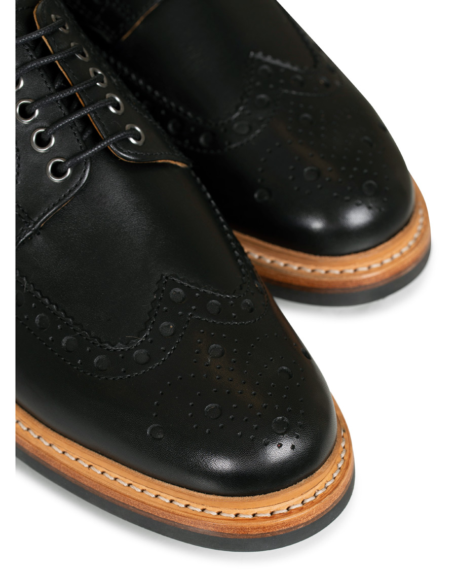 Heren | Grenson Archie Commando Derby Brogue Black Calf | Grenson | Archie Commando Derby Brogue Black Calf