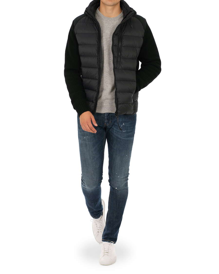 Heren | Jassen | C.P. Company | Knitted Hybrid Jacket Black