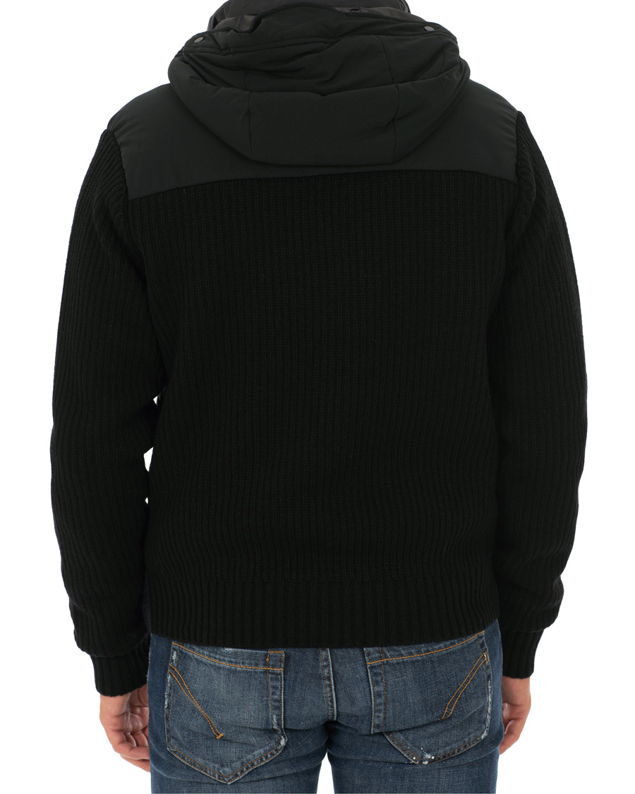 Heren | Jassen | C.P. Company | Knitted Hybrid Jacket Black
