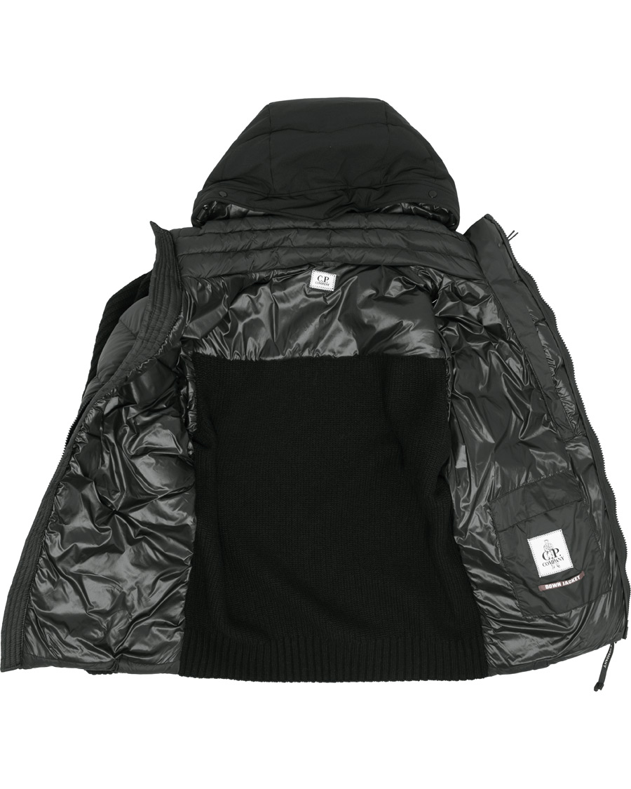Heren | Jassen | C.P. Company | Knitted Hybrid Jacket Black