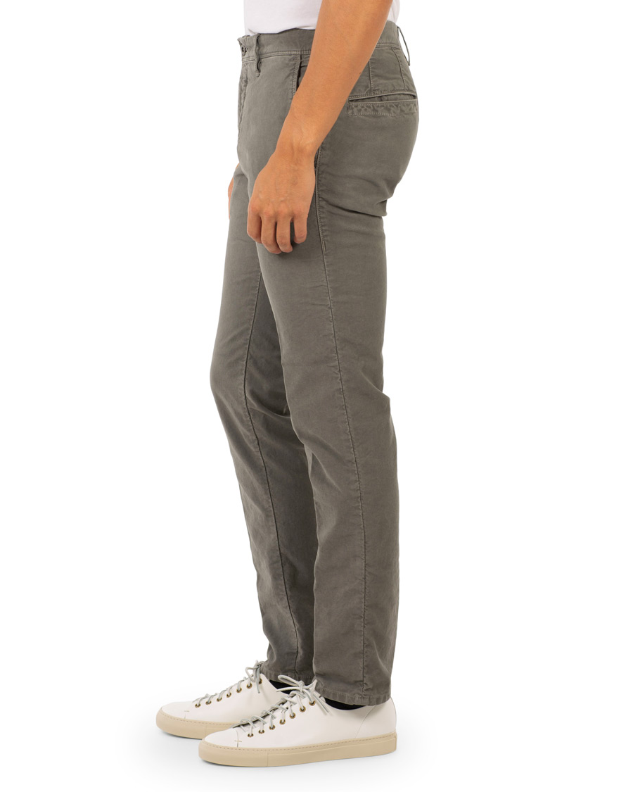 Heren | Broeken | Incotex | Slim Fit Garment Dyed Washed Slacks Grey