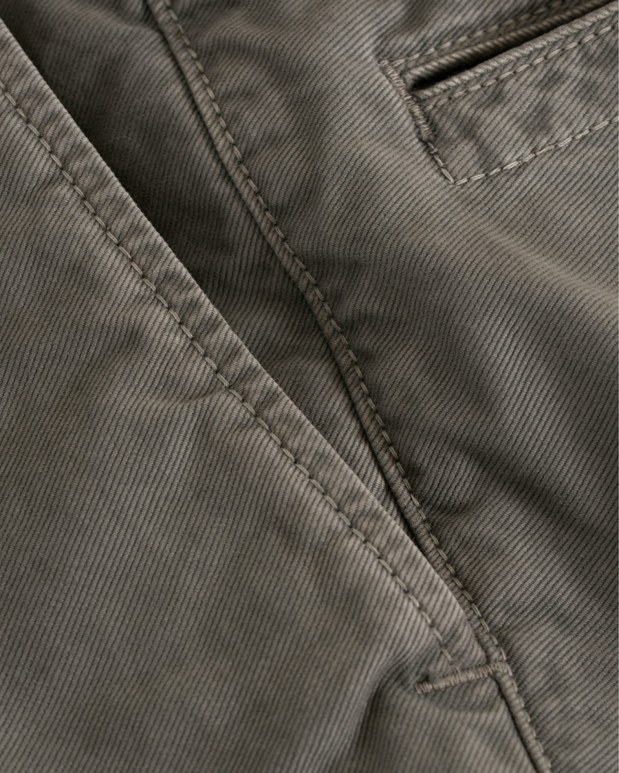 Heren | Broeken | Incotex | Slim Fit Garment Dyed Washed Slacks Grey
