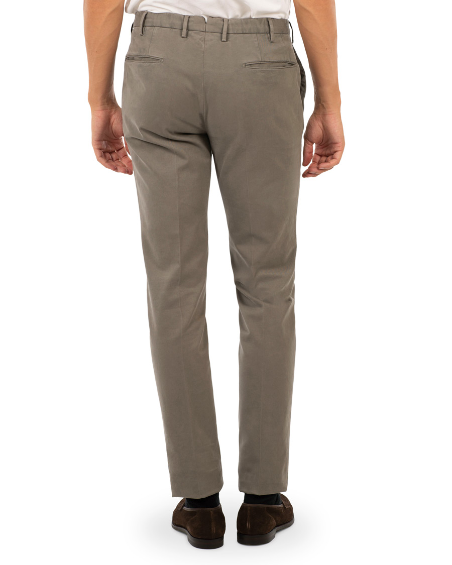 Heren | Broeken | Incotex | Slim Fit Comfort Chino Medium Grey