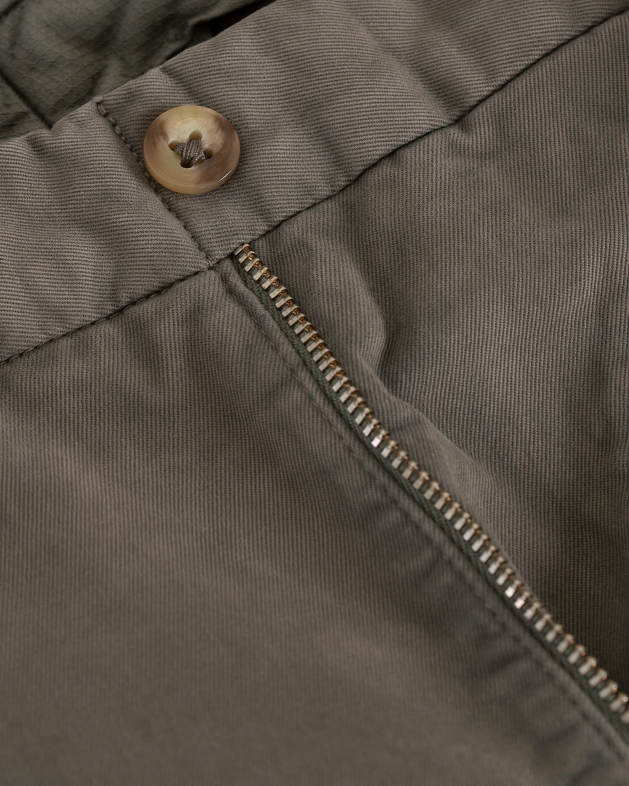 Heren | Broeken | Incotex | Slim Fit Comfort Chino Medium Grey