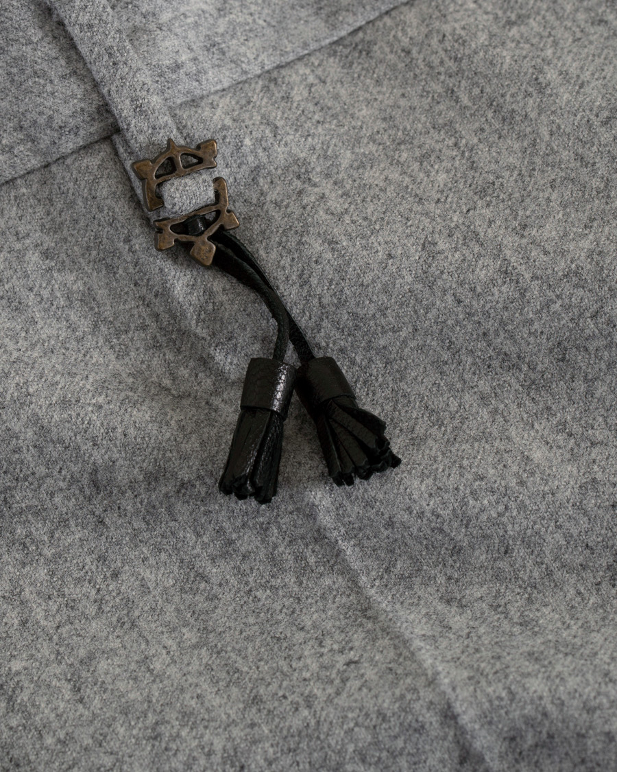 Homme | Pantalons | Incotex | Super 100's Flannel Trousers Light Grey