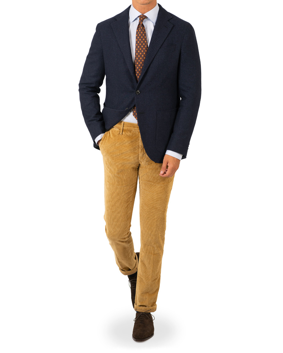 Homme | Pantalons | Incotex | Royal Cord Slacks Khaki