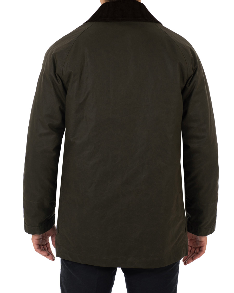 Homme | Manteaux Et Vestes | Fay | Four Hook Luxury Oilskin Jacket Dark Green