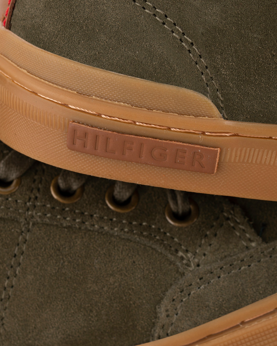 Homme | Tommy Hilfiger Harrington Sneaker Olive Suede | Tommy Hilfiger | Harrington Sneaker Olive Suede