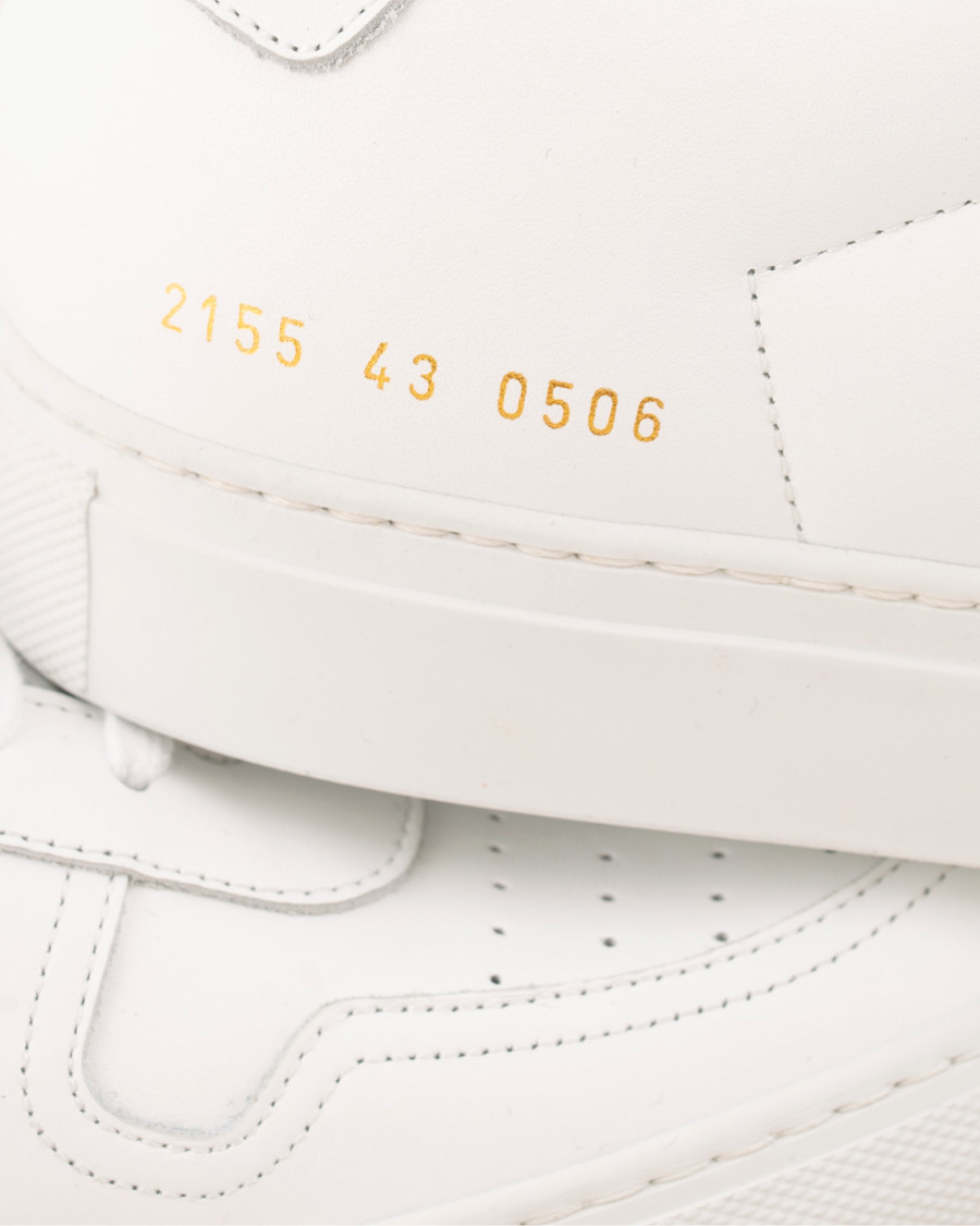 Homme | Common Projects B Ball Sneakers White Calf | Common Projects | B Ball Sneakers White Calf
