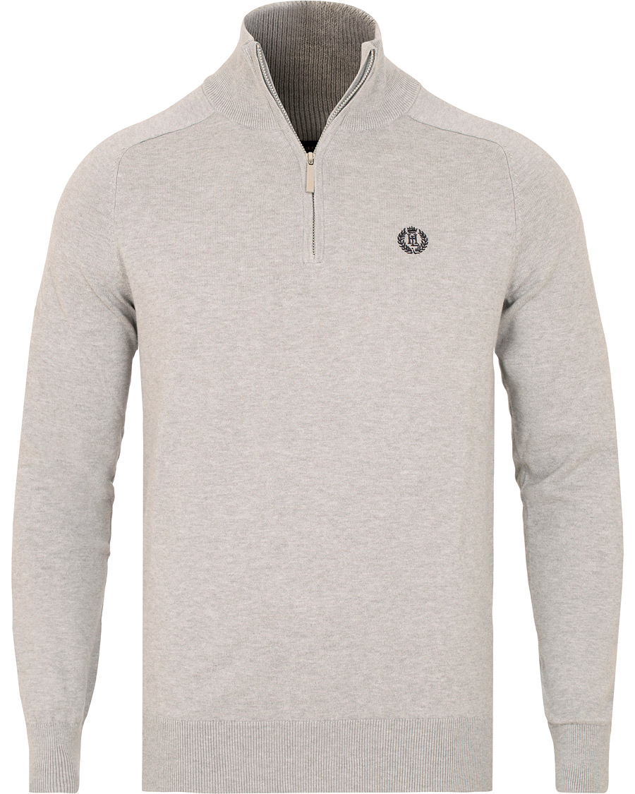 Homme | Pulls Et Tricots | Henri-Lloyd | Henri Lloyd Miller Regular Half Zip Grey Marl