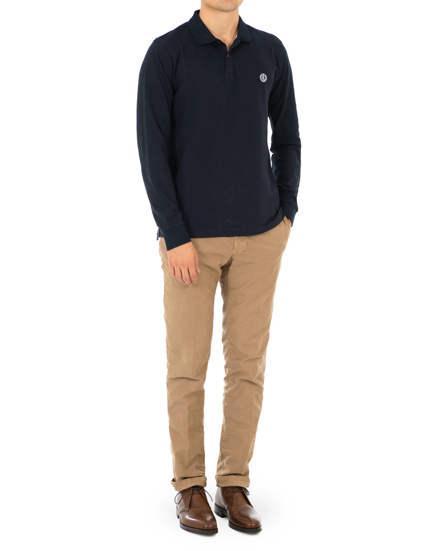 Heren | Truien | Henri-Lloyd | Henri Lloyd Musburry Regular Long Sleeve Polo Navy