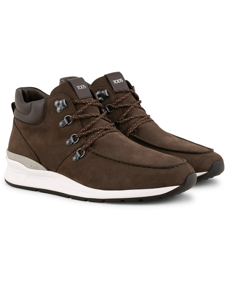 Homme | Tod's Sportivo Hiking Boot Dark Brown Nubuck | Tod's | Sportivo Hiking Boot Dark Brown Nubuck