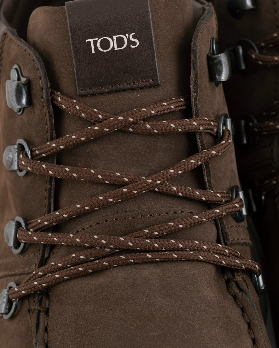 Homme | Tod's Sportivo Hiking Boot Dark Brown Nubuck | Tod's | Sportivo Hiking Boot Dark Brown Nubuck