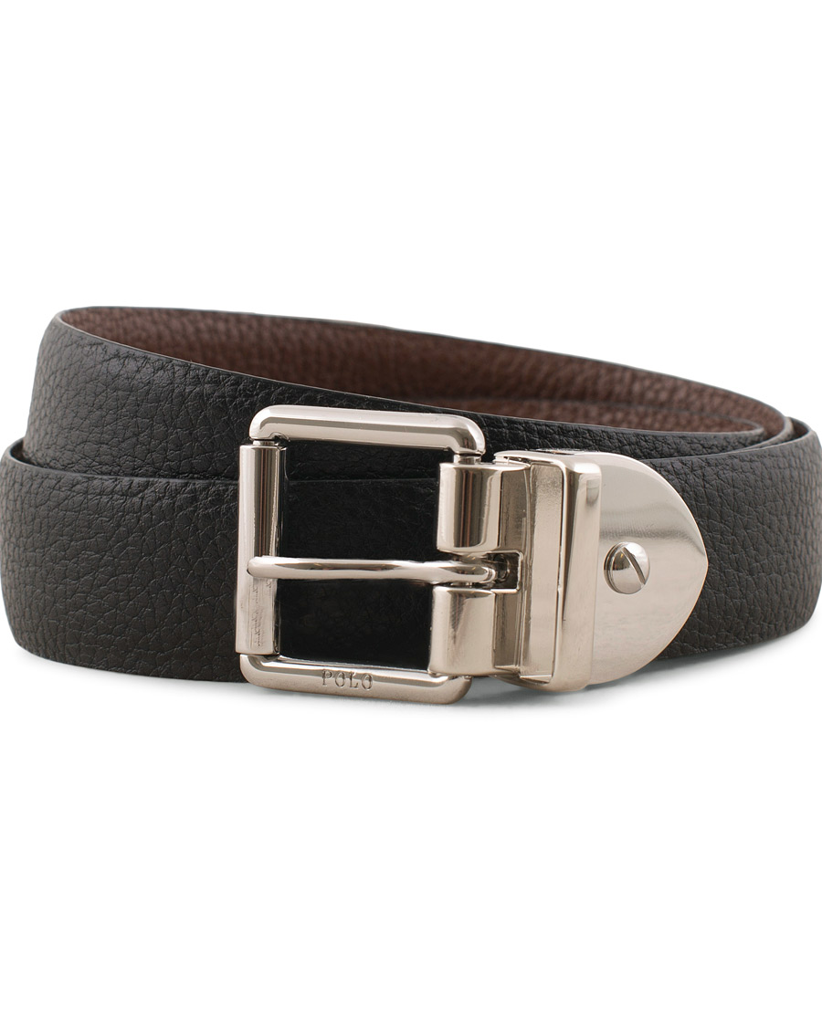 Homme | Polo Ralph Lauren Reversible Leather Dress Belt Black/Brown | Polo Ralph Lauren | Reversible Leather Dress Belt Black/Brown