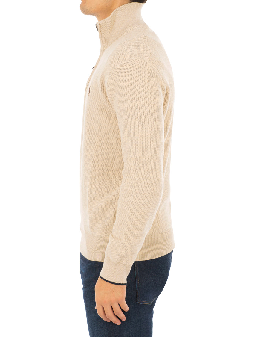 Heren | Truien | Polo Ralph Lauren | Texture Half Zip Oatmeal Heather