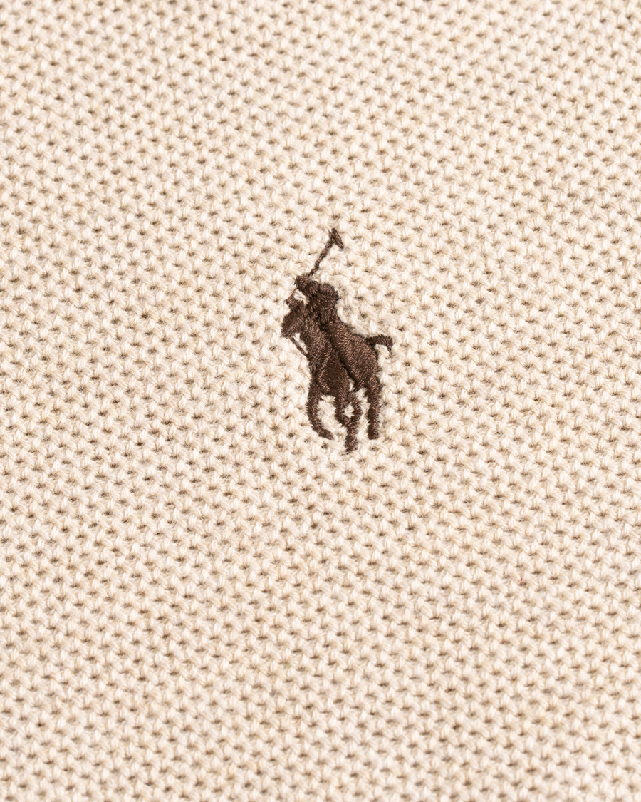 Heren | Truien | Polo Ralph Lauren | Texture Half Zip Oatmeal Heather