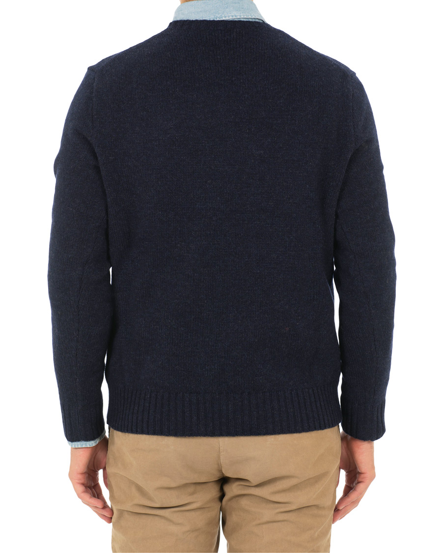 Homme | Pulls Et Tricots | Polo Ralph Lauren | Wool Knitted Denim Bear Crew Neck Navy