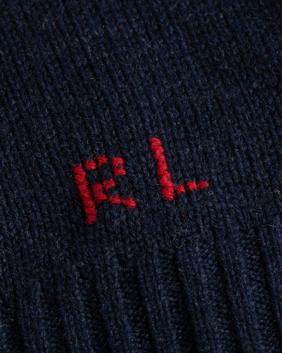 Homme | Pulls Et Tricots | Polo Ralph Lauren | Wool Knitted Denim Bear Crew Neck Navy