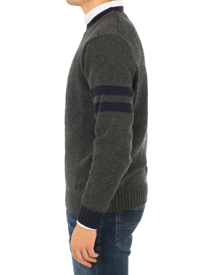 Homme | Pulls Et Tricots | Polo Ralph Lauren | Wool Knitted Bear Crew Neck Grey Heather