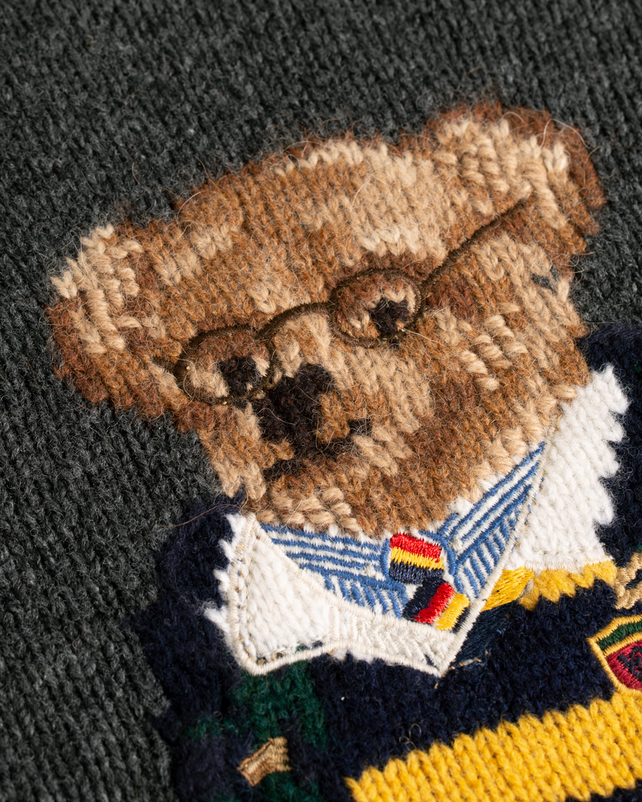 Homme | Pulls Et Tricots | Polo Ralph Lauren | Wool Knitted Bear Crew Neck Grey Heather