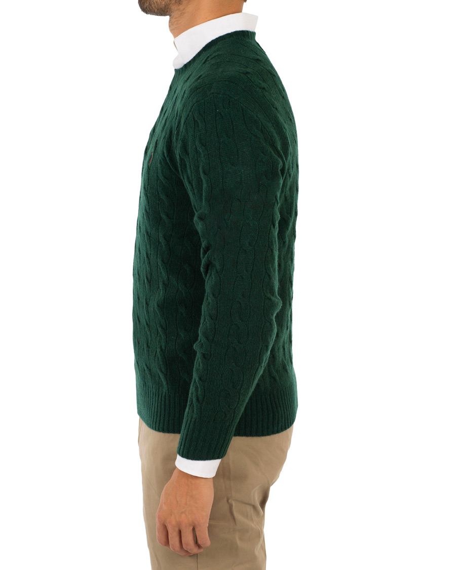 Heren | Truien | Polo Ralph Lauren | Wool/Cashmere Cable Crew Neck College Green