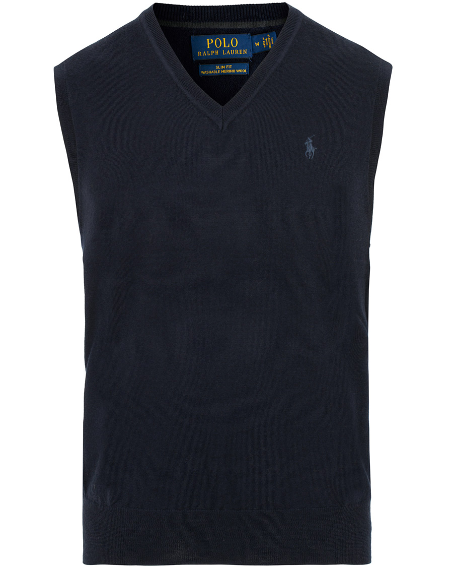 Homme | Pulls Et Tricots | Polo Ralph Lauren | Merino Vest Hunter Navy