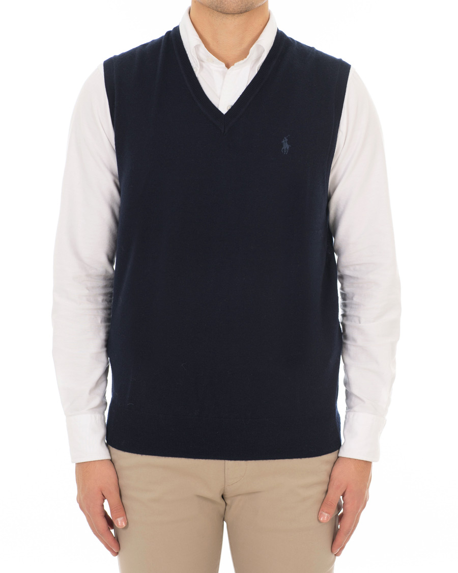 Homme | Pulls Et Tricots | Polo Ralph Lauren | Merino Vest Hunter Navy