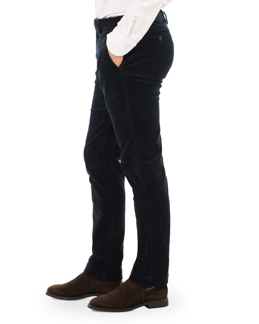 Heren | Broeken | Polo Ralph Lauren | Hudson Slim Fit Corduroy Trousers Aviator Navy