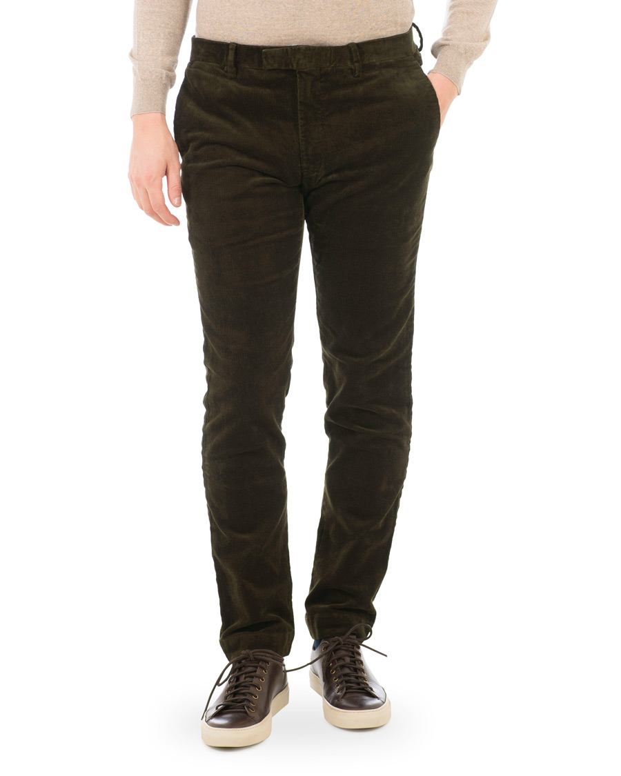 Homme | Pantalons | Polo Ralph Lauren | Hudson Slim Fit Corduroy Trousers Company Olive