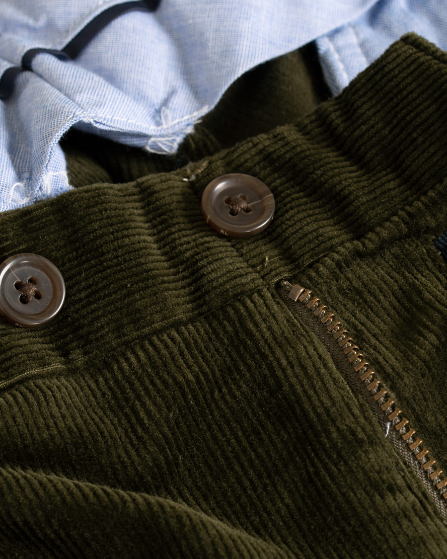 Homme | Pantalons | Polo Ralph Lauren | Hudson Slim Fit Corduroy Trousers Company Olive