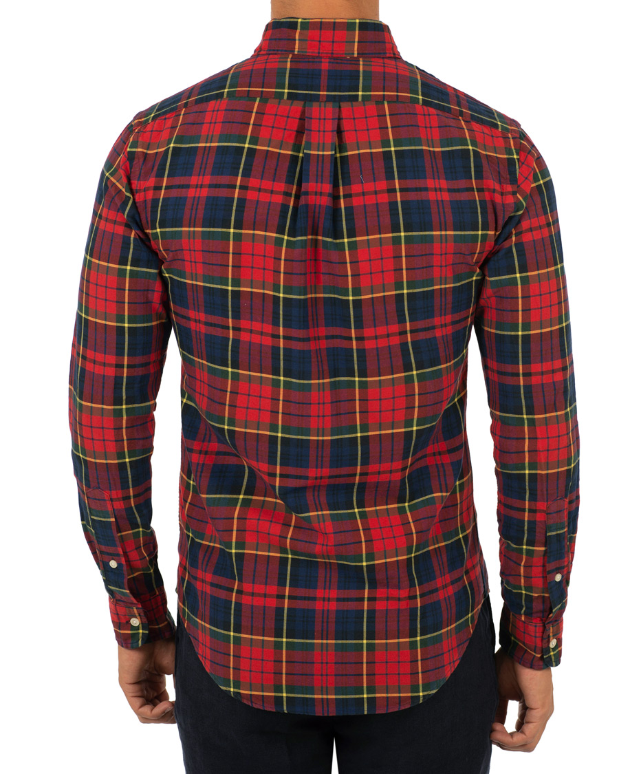 Homme | Chemises | Polo Ralph Lauren | Slim Fit Check Shirt Crimson/Canary