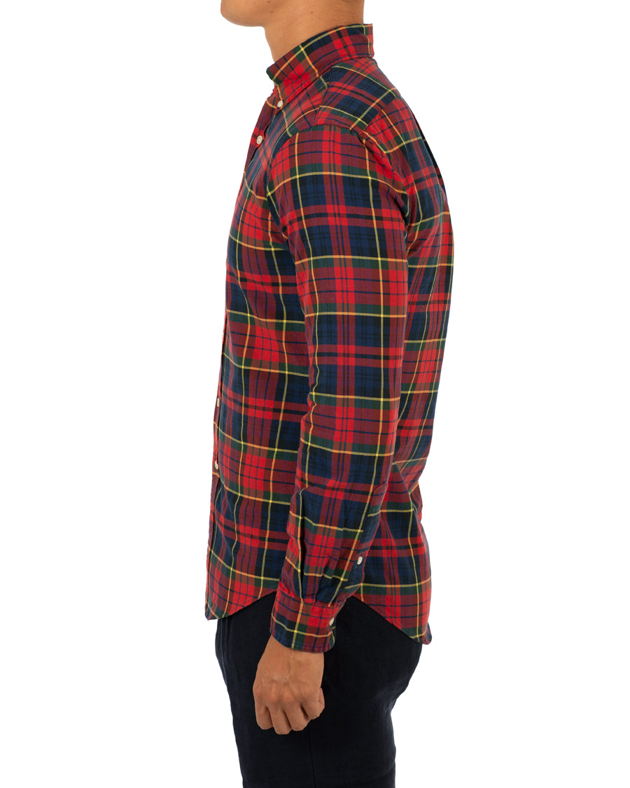 Homme | Chemises | Polo Ralph Lauren | Slim Fit Check Shirt Crimson/Canary
