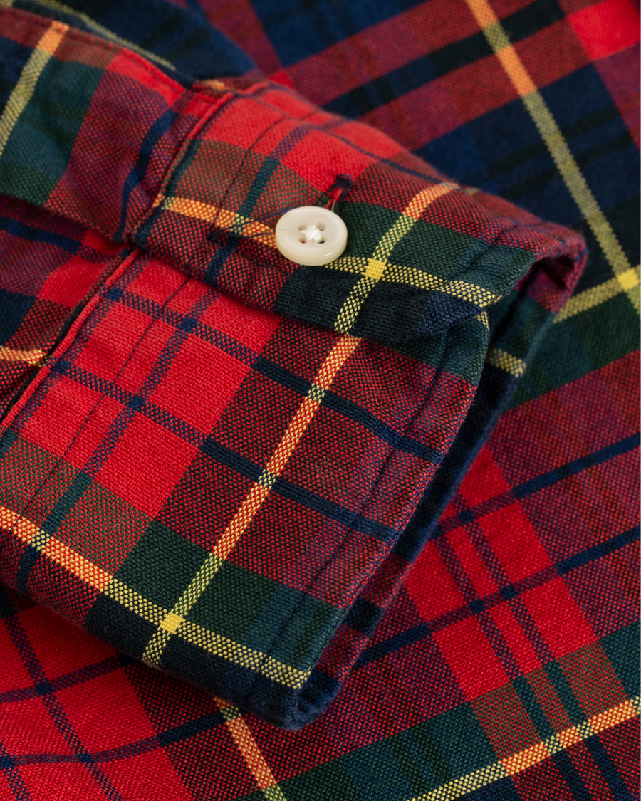 Homme | Chemises | Polo Ralph Lauren | Slim Fit Check Shirt Crimson/Canary