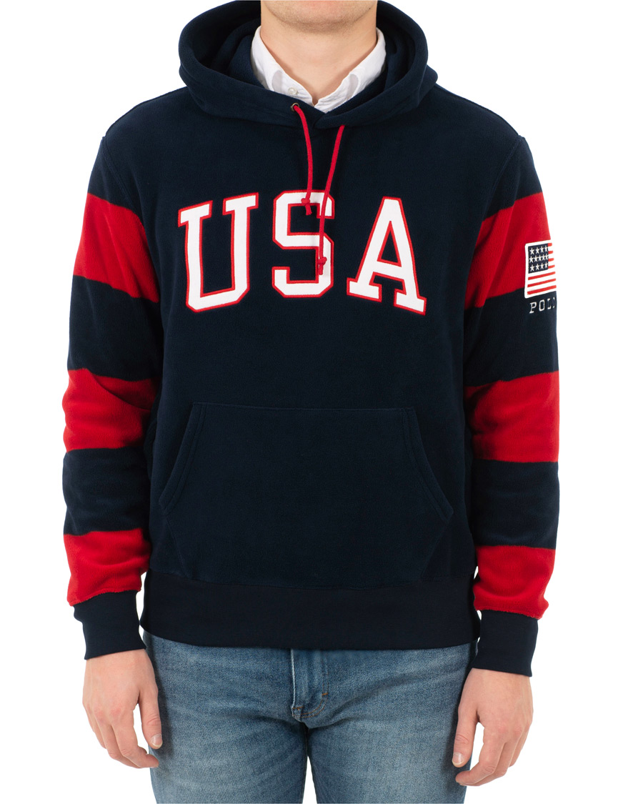 Homme | Pulls Et Tricots | Polo Ralph Lauren | USA Fleece Hoodie Navy