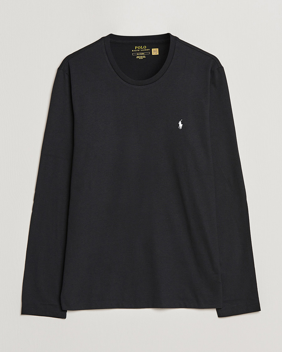 Heren | T-shirts | Polo Ralph Lauren | Liquid Cotton Long Sleeve Crew Neck T-Shirt Black