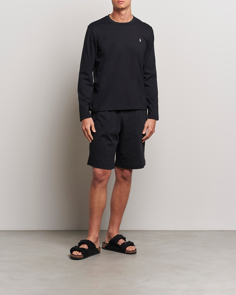 Heren | T-shirts | Polo Ralph Lauren | Liquid Cotton Long Sleeve Crew Neck T-Shirt Black