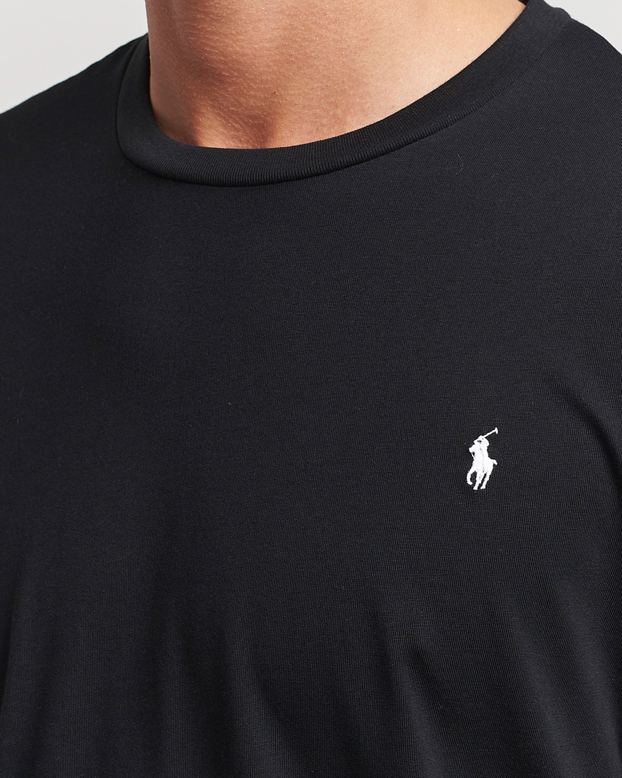 Heren | T-shirts | Polo Ralph Lauren | Liquid Cotton Long Sleeve Crew Neck T-Shirt Black