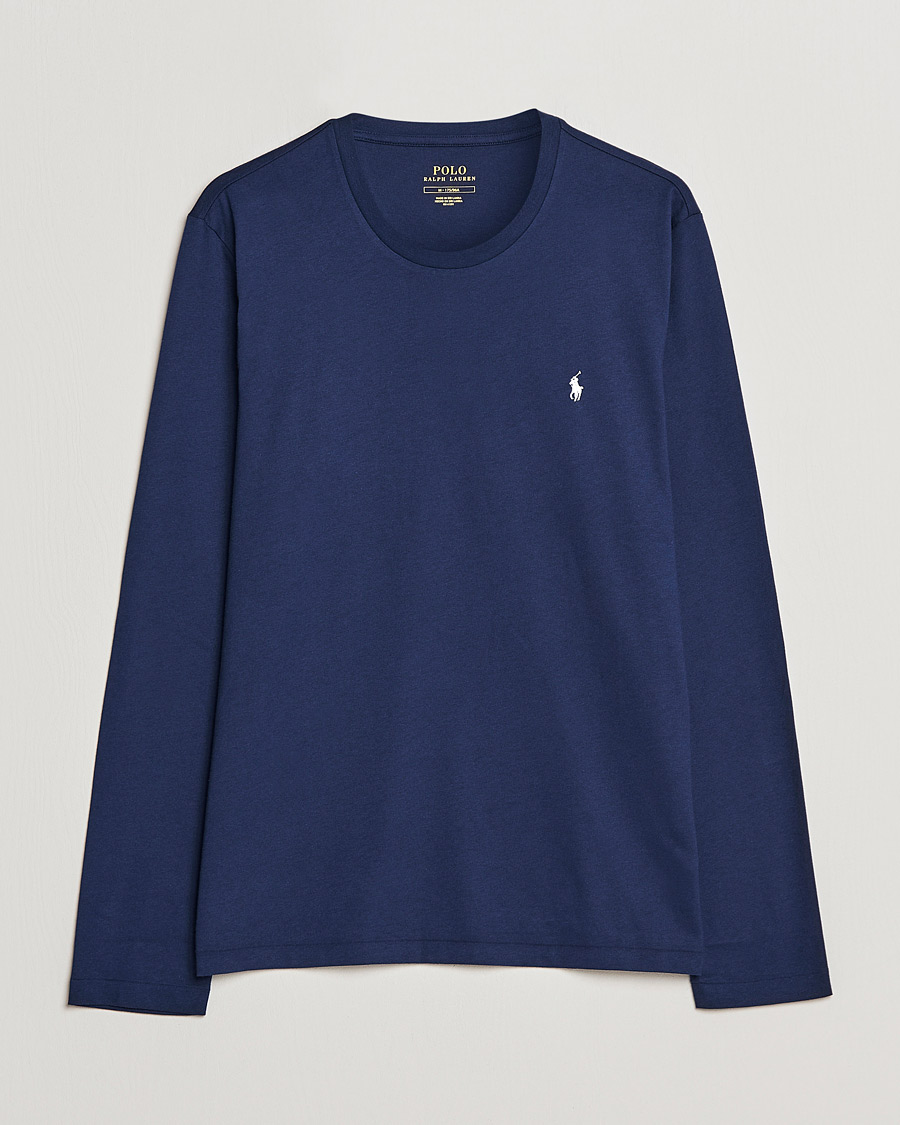 Heren | T-shirts | Polo Ralph Lauren | Liquid Cotton Long Sleeve Crew Neck T-Shirt Cruise Navy