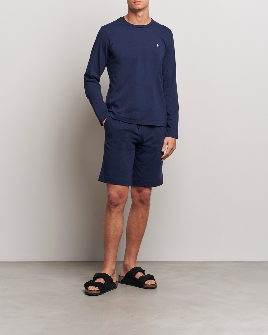 Heren | T-shirts | Polo Ralph Lauren | Liquid Cotton Long Sleeve Crew Neck T-Shirt Cruise Navy