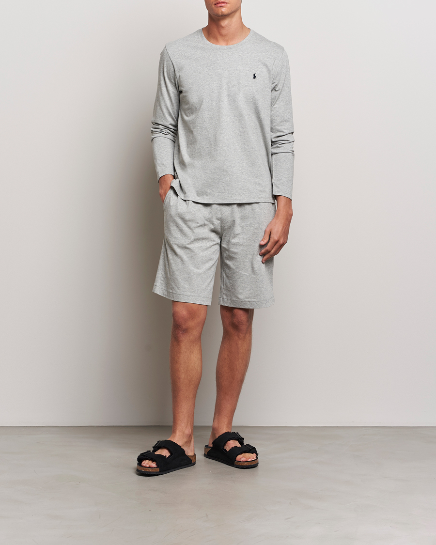 Heren | T-shirts | Polo Ralph Lauren | Liquid Cotton Long Sleeve Crew Neck Tee Andover Heather